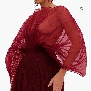 Andrea Iyamah organze pleated bodysuit